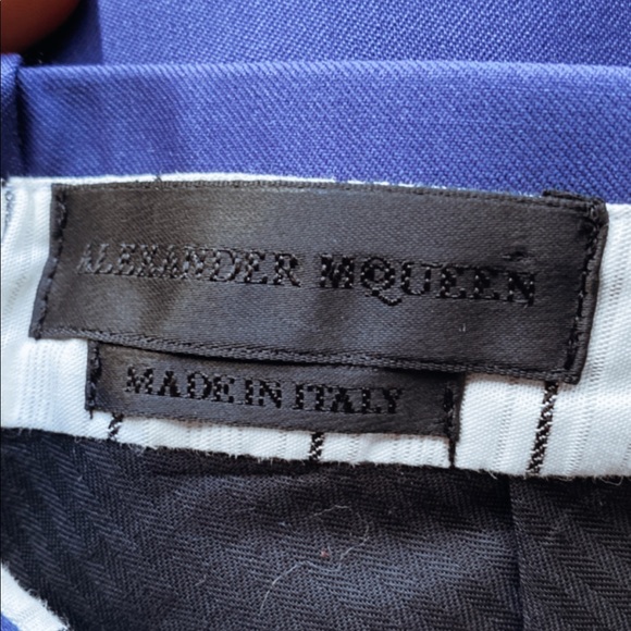 Alexander McQueen Blue Suit 40R - Picture 4 of 6